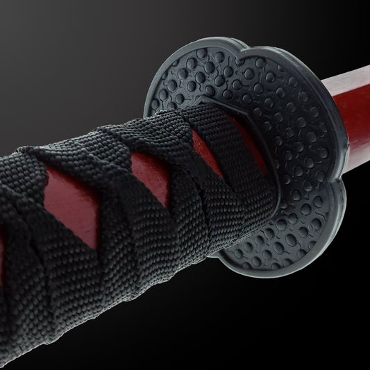 40" Red Bokken Samurai Sword (Dragon)