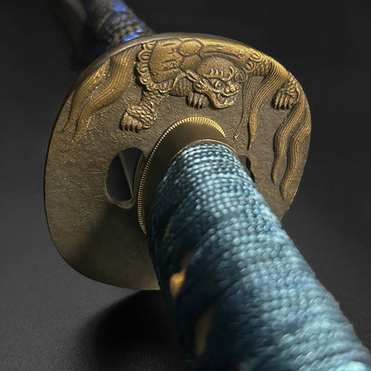 Musashi "Umigame" Katana sea turtle tsuba.