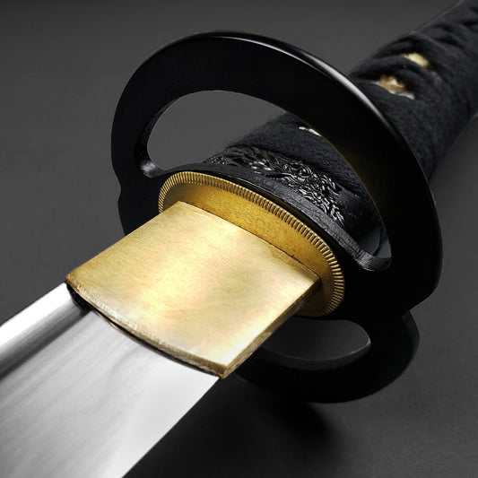 Musashi "Infinity Ring" Black Katana tsuba 1.