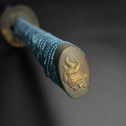 Musashi "Umigame" Katana sea turtle kashira.