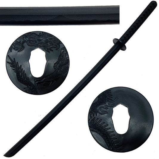 30" Blade Black Foam Samurai Practice Sword