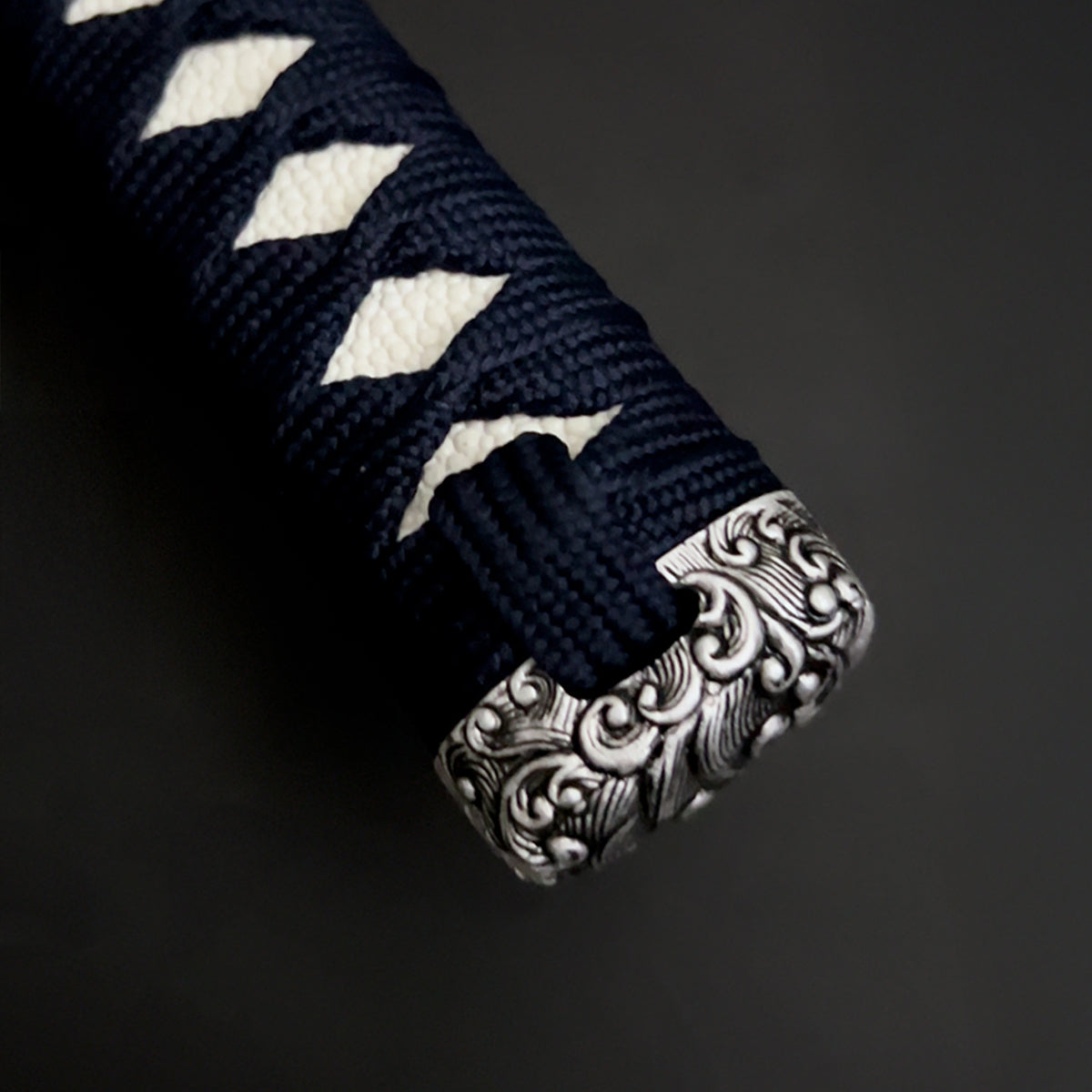 White “Watatsumi” Katana kashira.