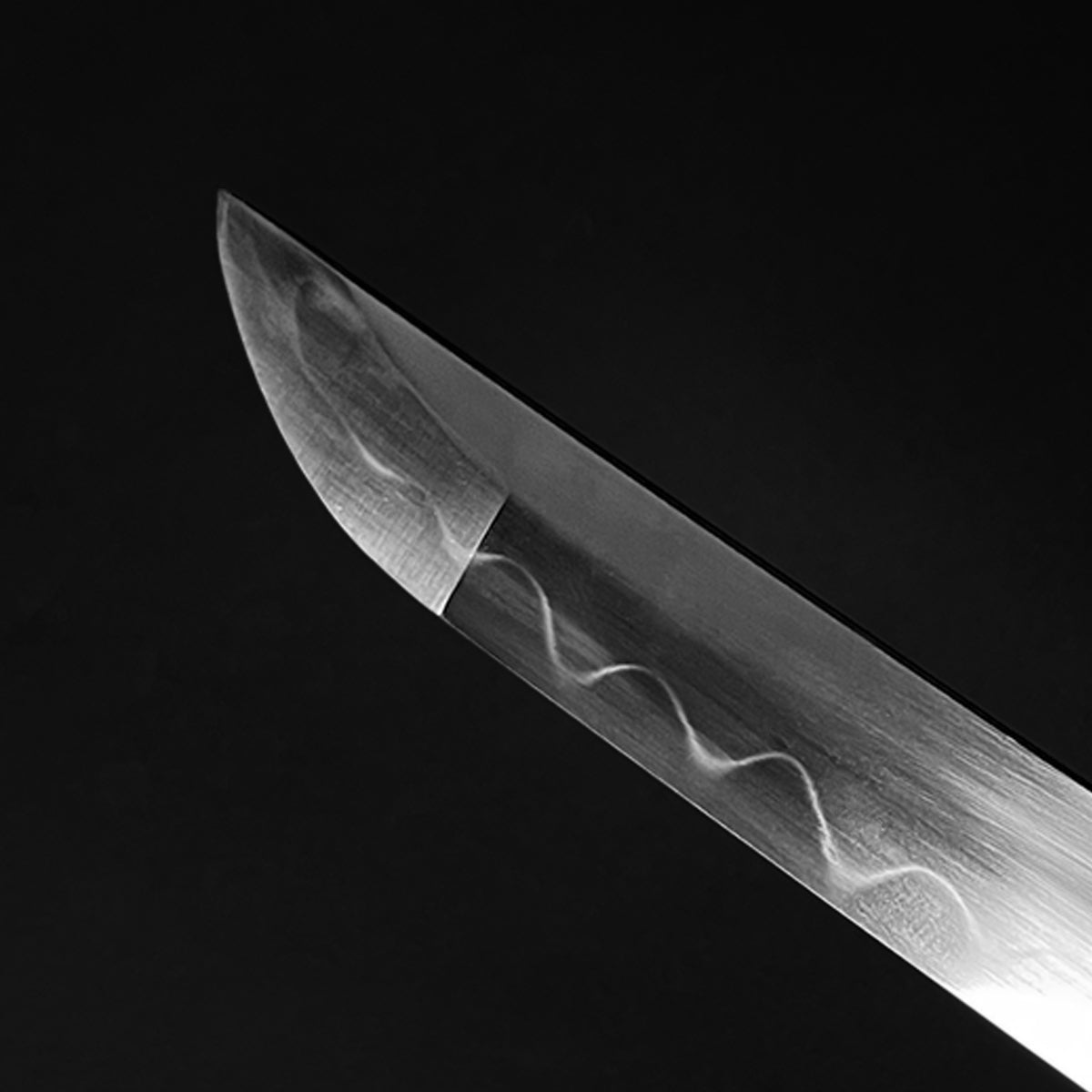Musashi "Tenryu" Katana kissaki.