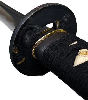 Musashi Swords Musha edition katana tsuba close-up